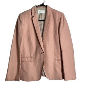 Zadig & Voltaire Womens Blazer Vedy Linen Blend 36 Single Button